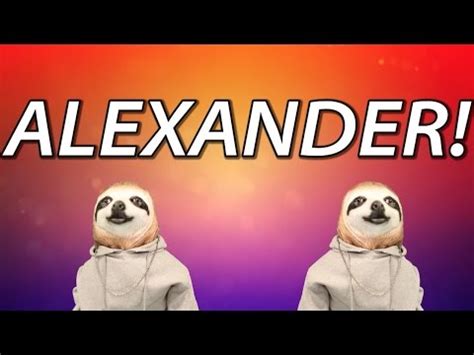 alexander sloth